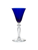 Vintage 1930s Morgantown Cobalt Claret Wine Glasses Weston Table
