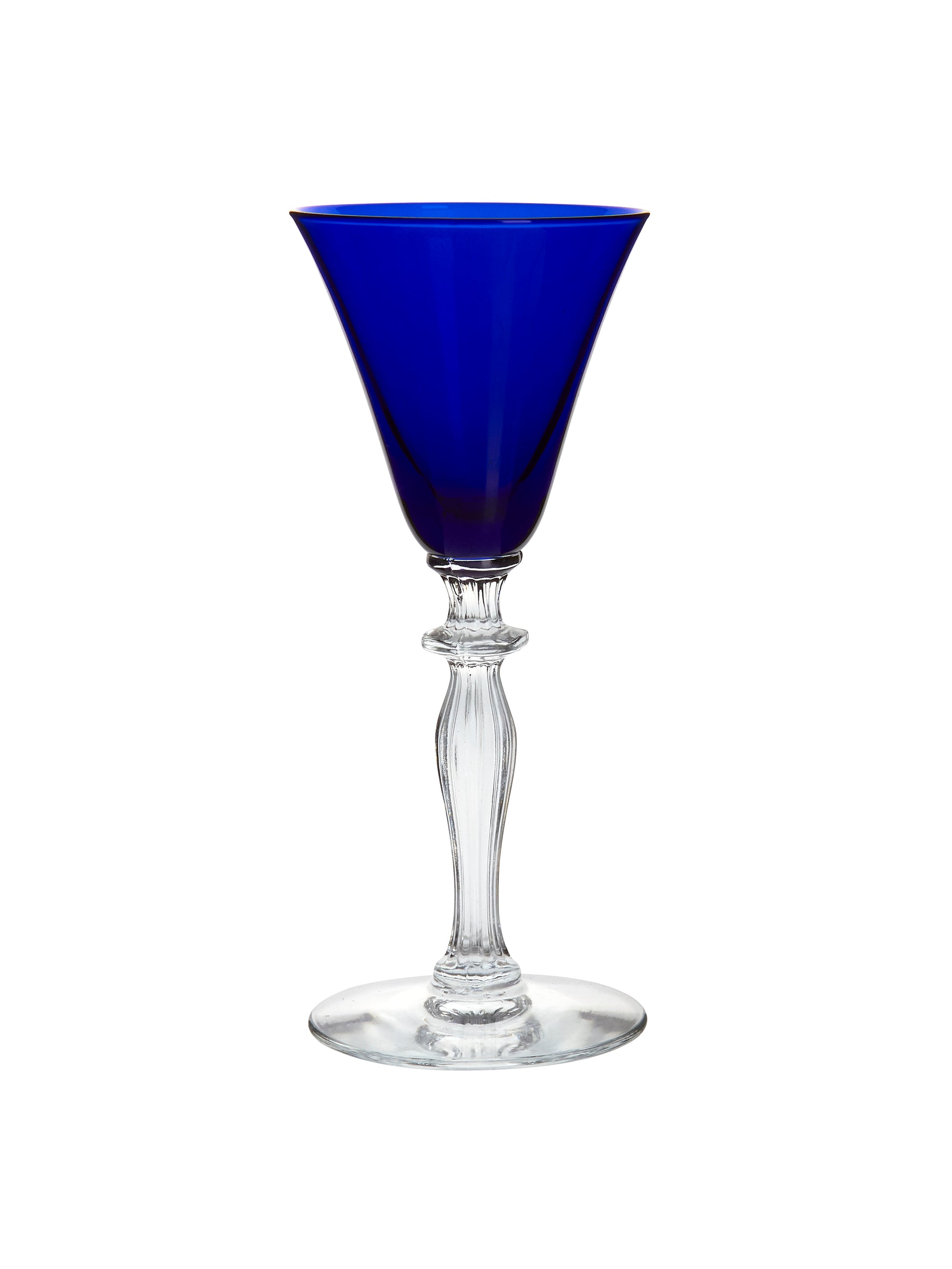 Vintage 1930s Morgantown Cobalt Claret Wine Glasses Weston Table
