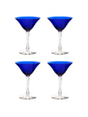 Vintage 1930s Morgantown Cobalt Martini Glasses Weston Table