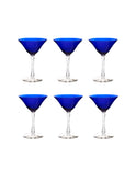 Vintage 1930s Morgantown Cobalt Martini Glasses Weston Table