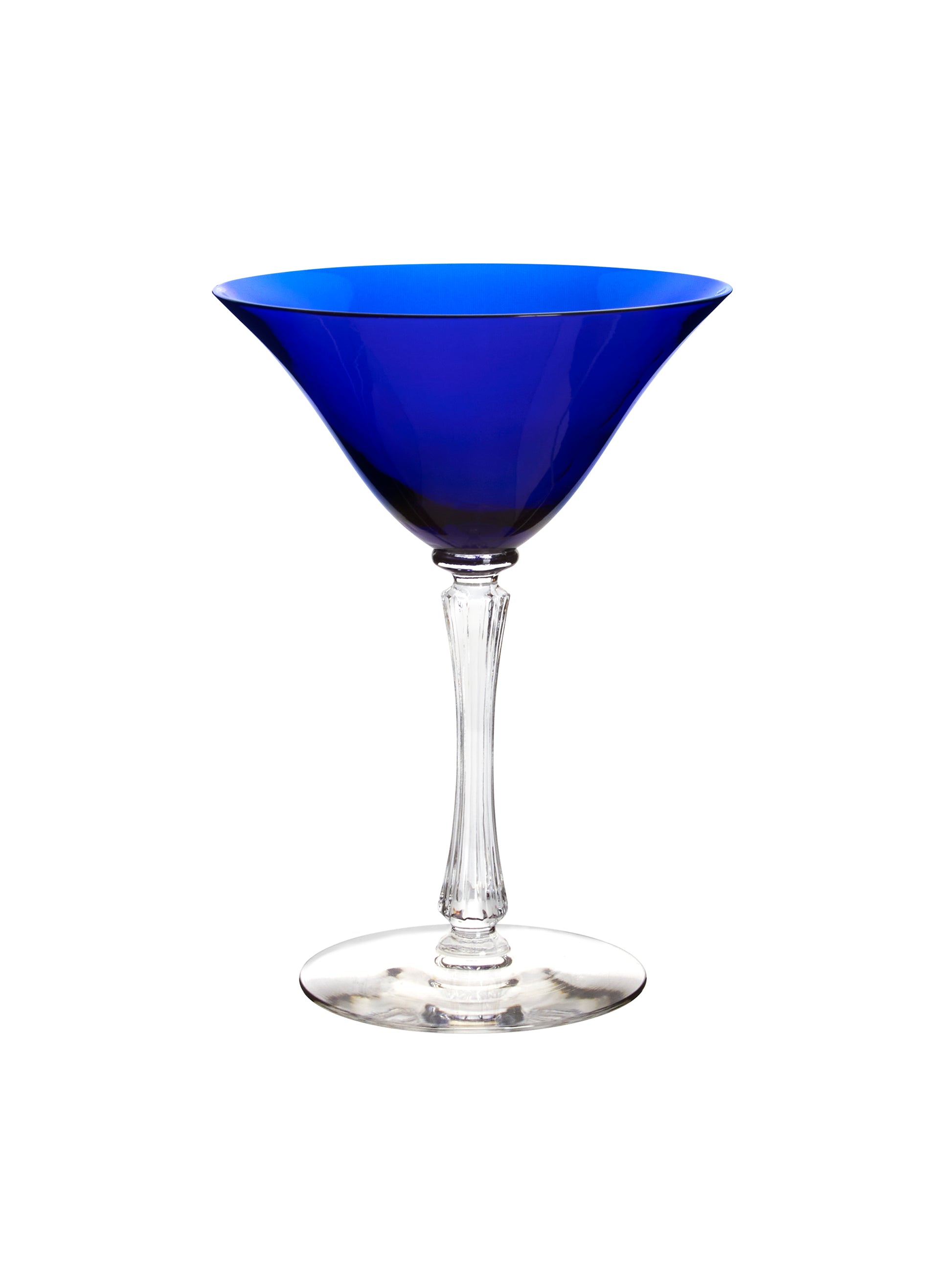 Vintage 1930s Morgantown Cobalt Martini Glasses Weston Table
