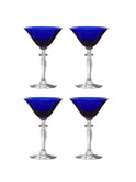 Vintage 1930s Morgantown Cobalt Martini Glasses Weston Table