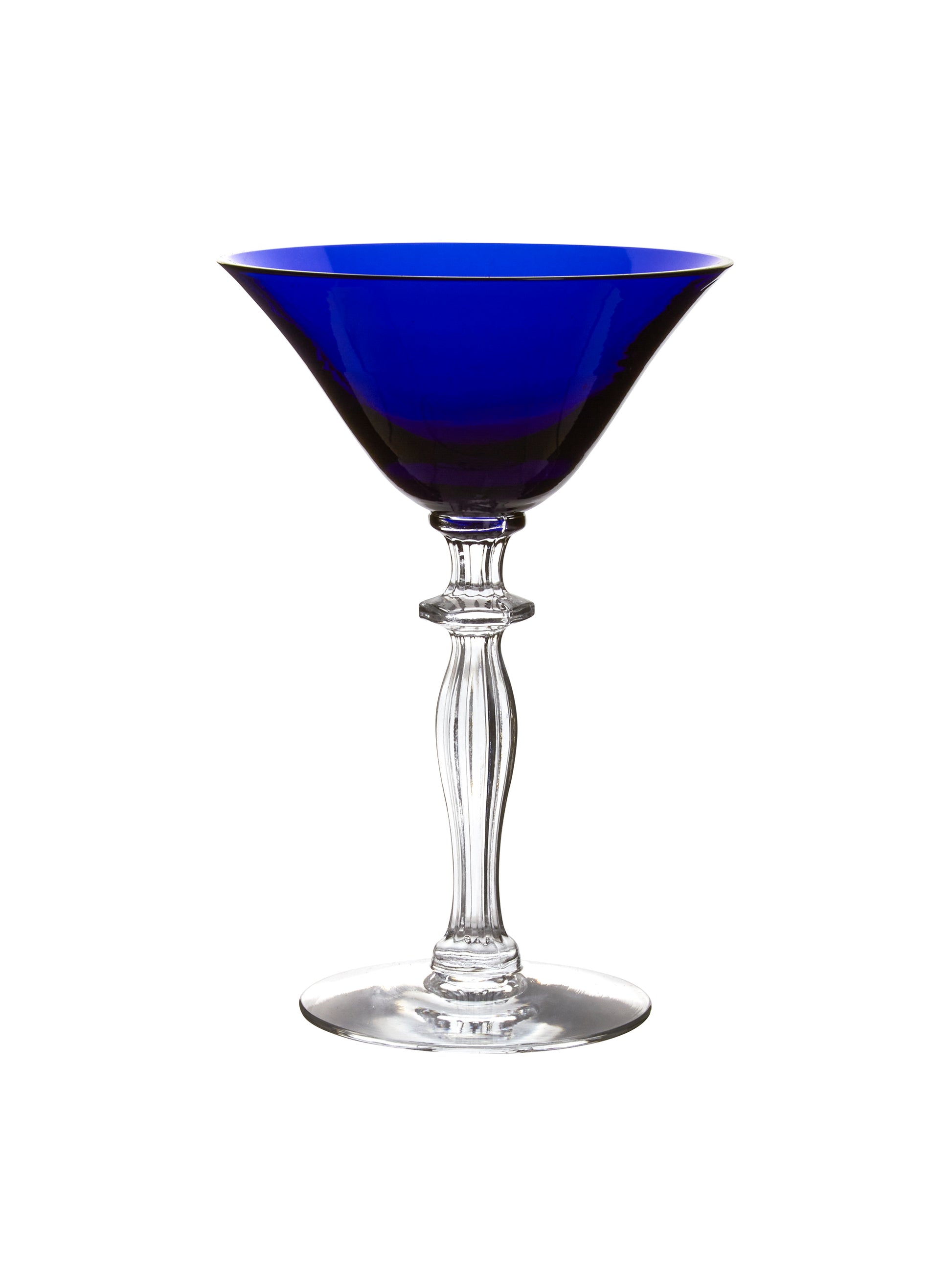 Vintage 1930s Morgantown Cobalt Martini Glasses Weston Table