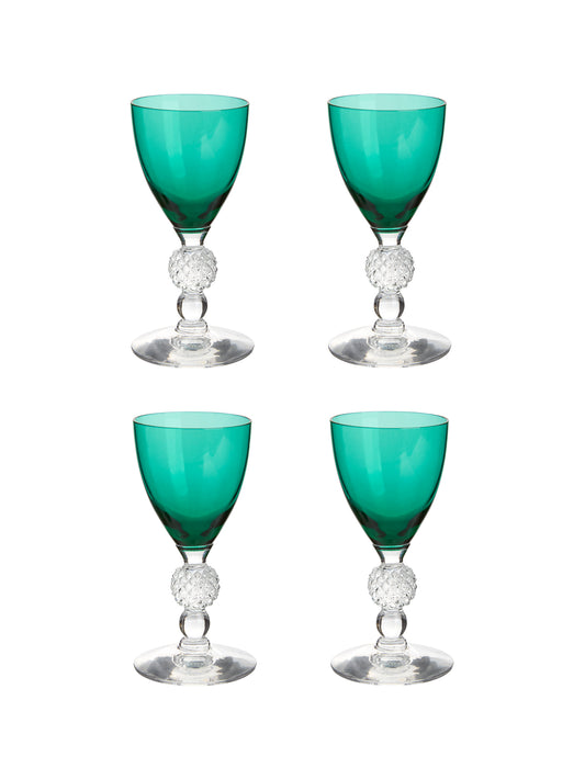Vintage 1930s Morgantown Emerald Cordials Weston Table