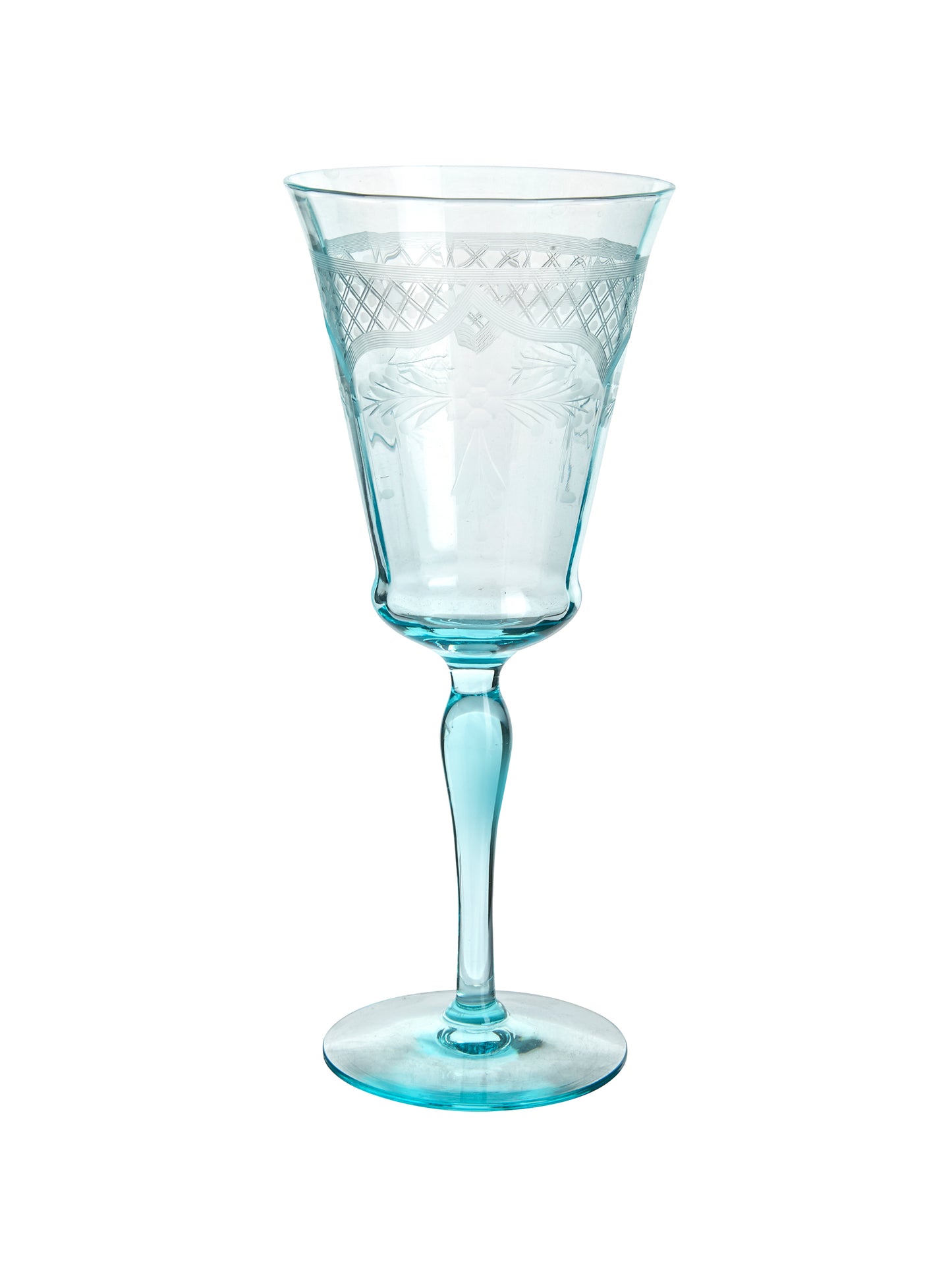 Vintage 1930s Morgantown Floral Lattice Glasses Weston Table