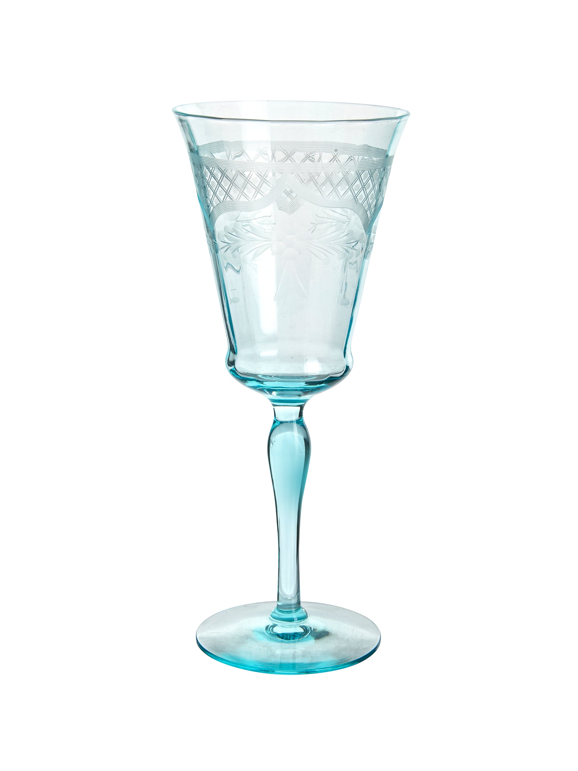Vintage 1930s Morgantown Floral Lattice Glasses Weston Table