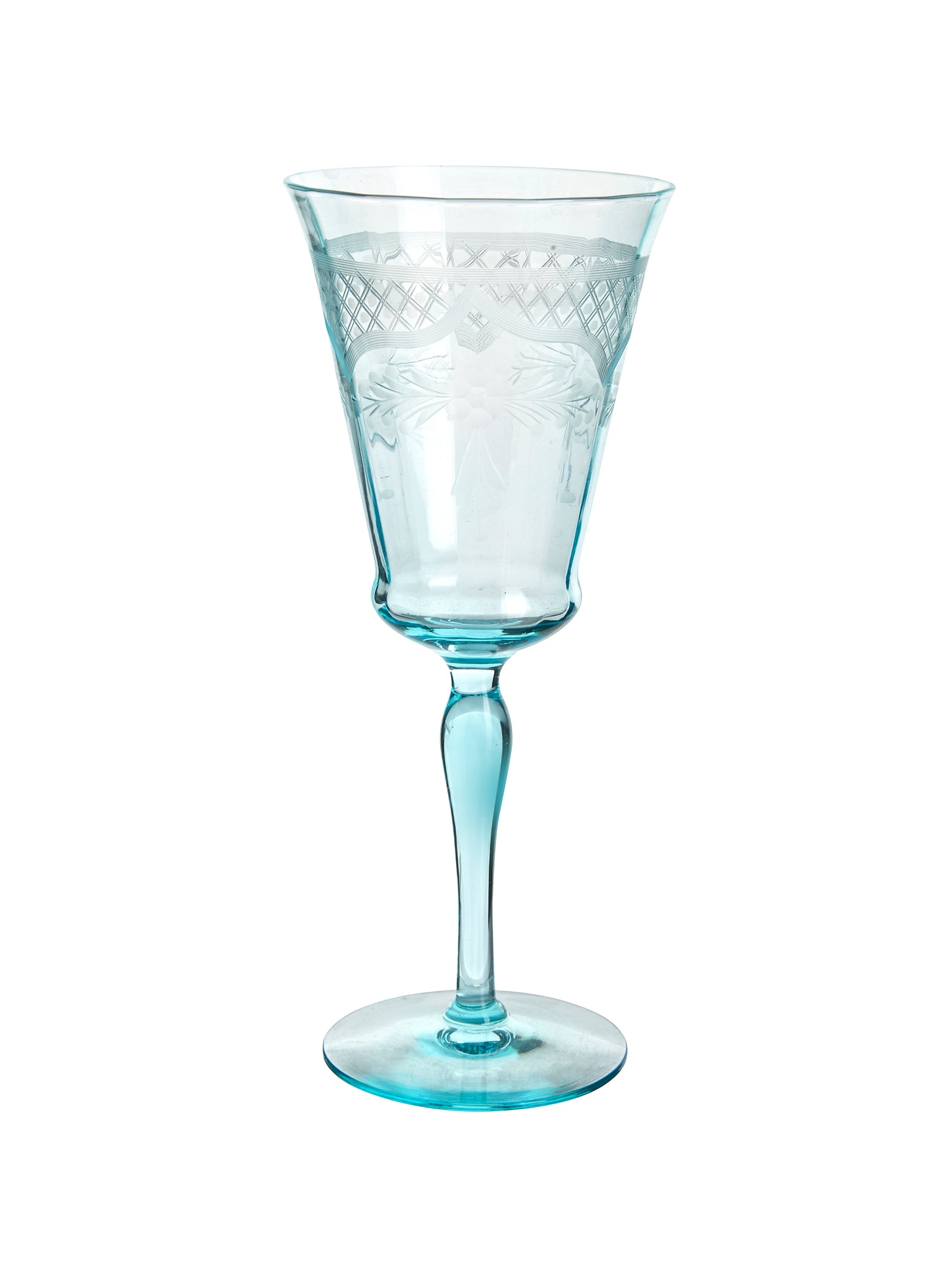 Vintage 1930s Morgantown Floral Lattice Glasses Weston Table