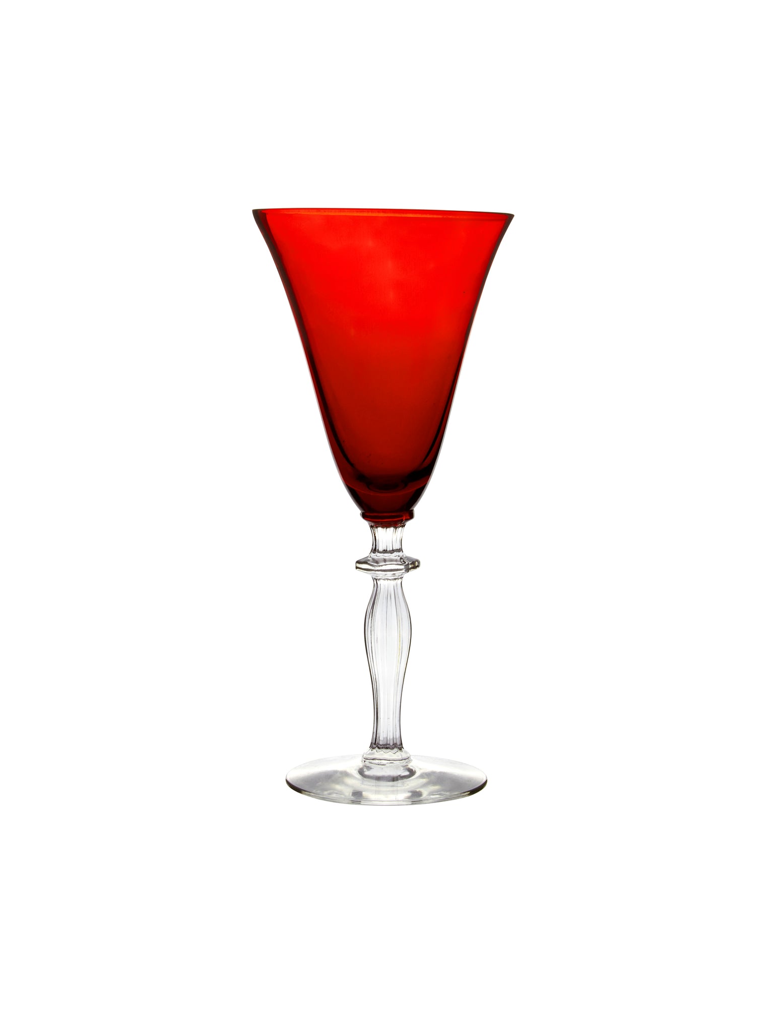 Vintage 1930s Morgantown Monroe Red Goblets Weston Table