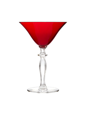  Vintage 1930s Morgantown Monroe Red Martini Glasses Weston Table 