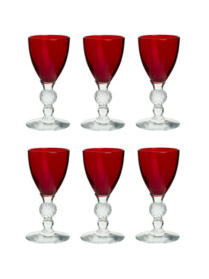  Vintage 1930s Morgantown Red Cordials Weston Table 