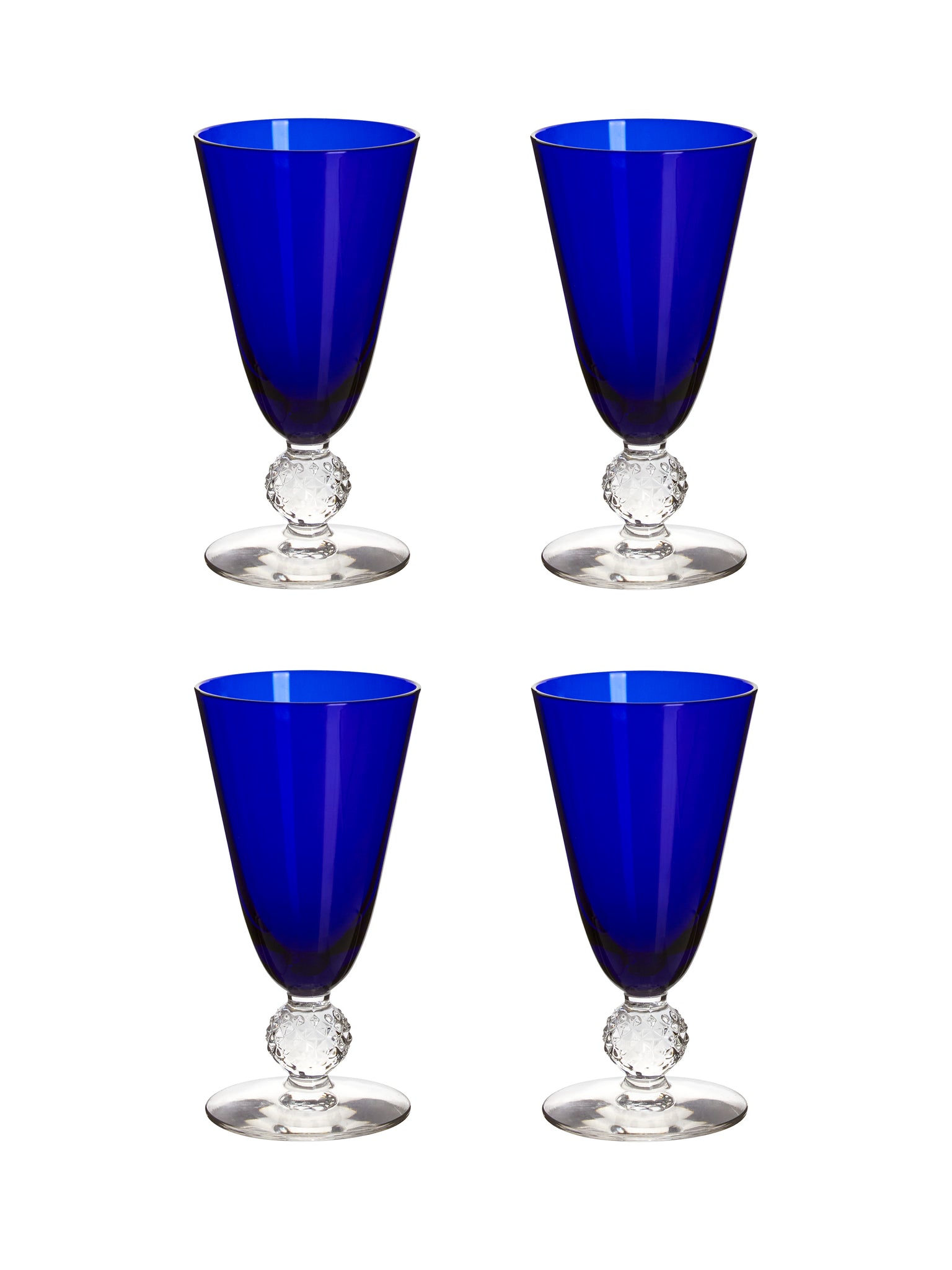 Vintage 1930s Morgantown Ritz Blue Small Tumblers Weston Table