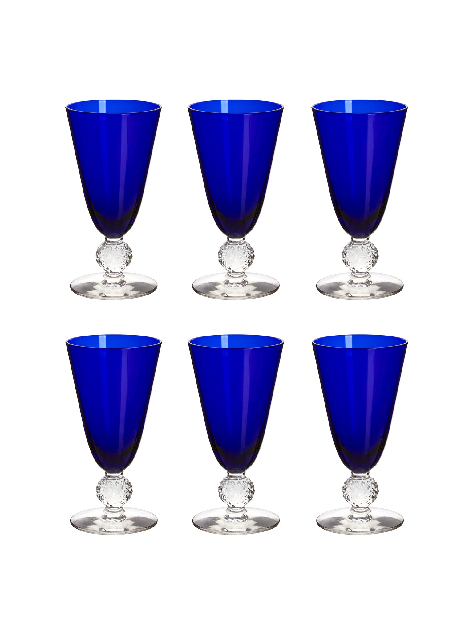 Vintage 1930s Morgantown Ritz Blue Small Tumblers Weston Table