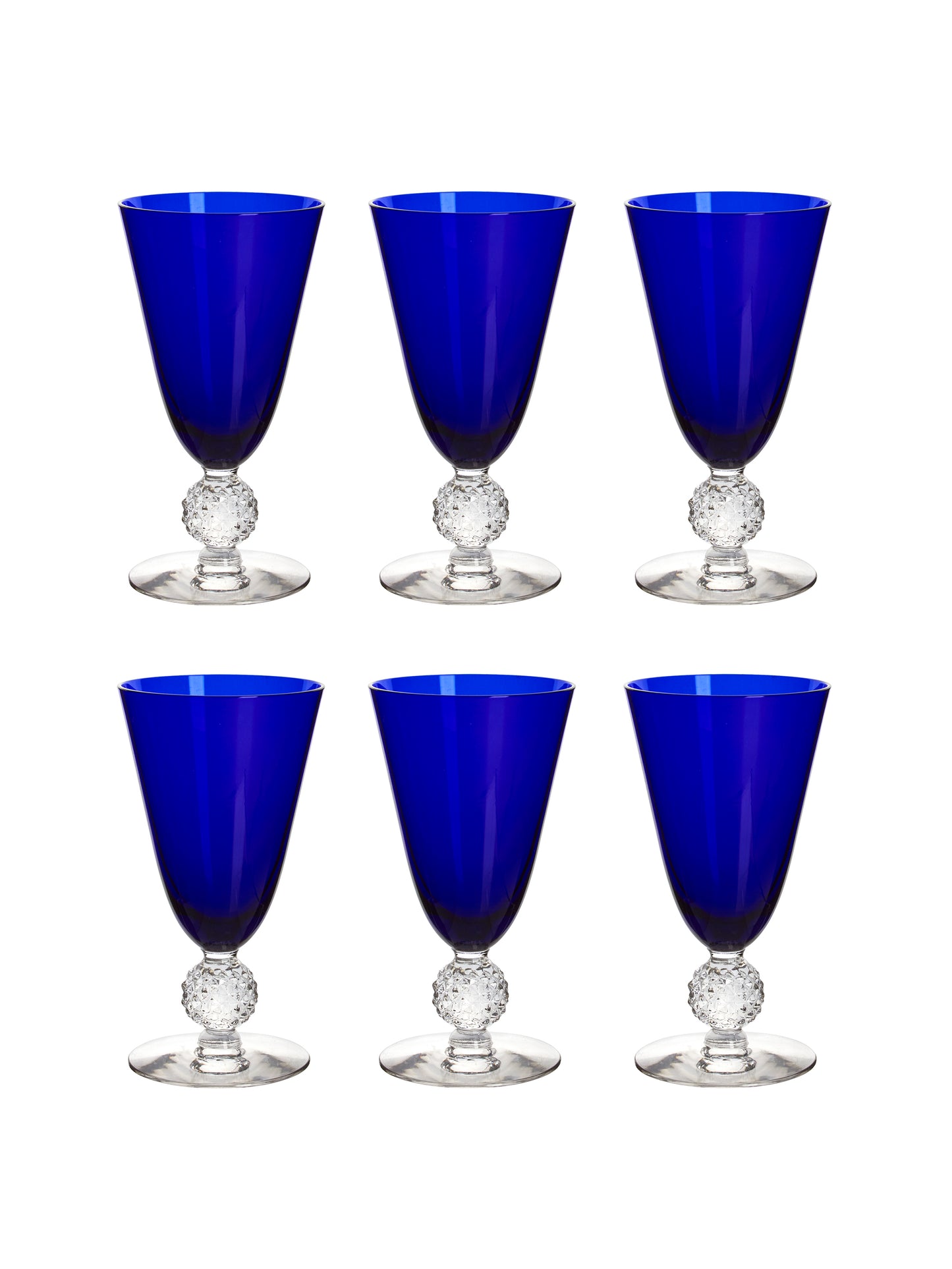 Vintage 1930s Morgantown Ritz Blue Tumblers Weston Table