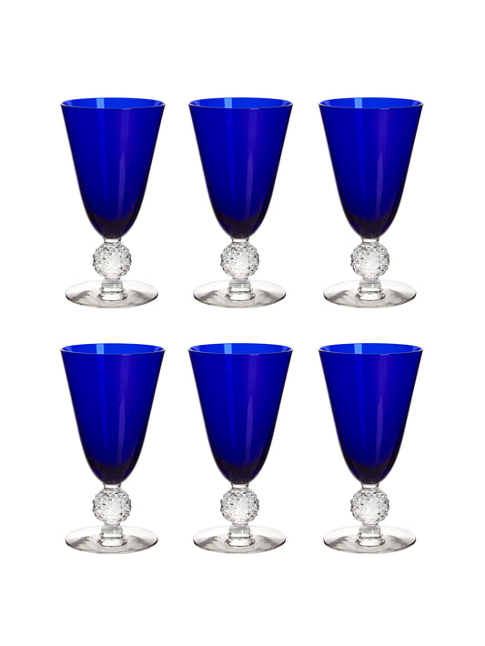 Vintage 1930s Morgantown Ritz Blue Tumblers Weston Table
