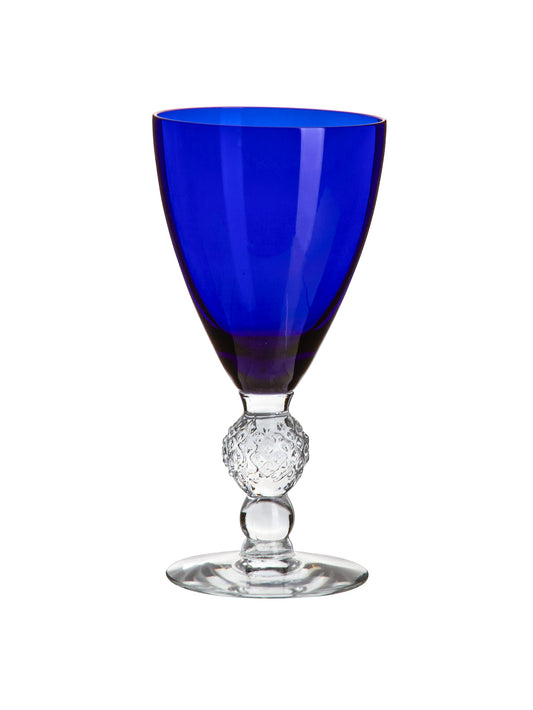 Vintage 1930s Morgantown Ritz Blue Wine Glasses Set of Four Weston Table