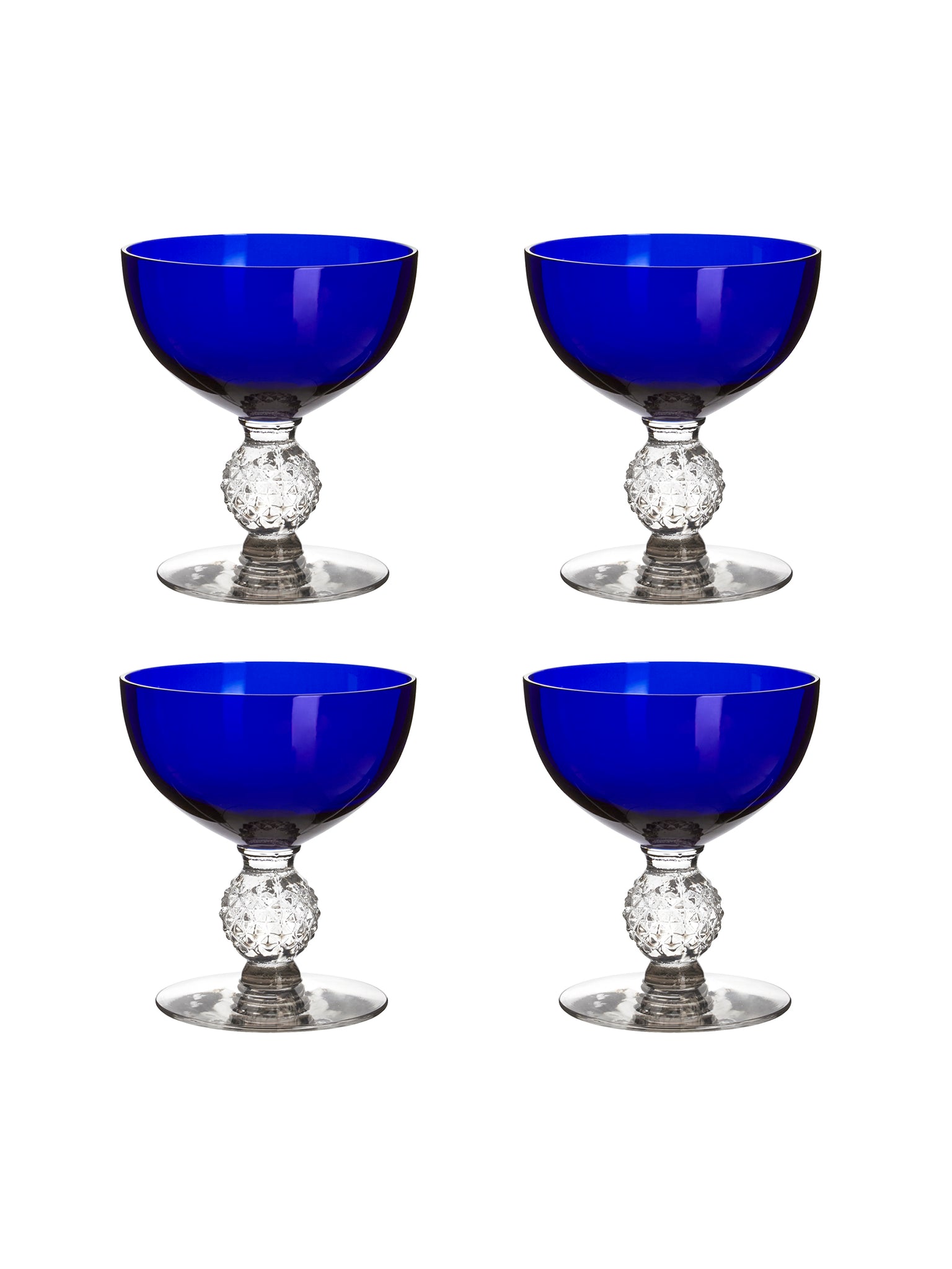 Vintage 1930s Morgantown Ritz Low Sherbet Glasses Weston Table