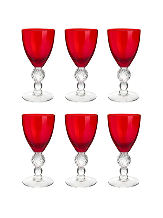 Vintage 1930s Morgantown Ruby Aperitif Glasses Weston Table