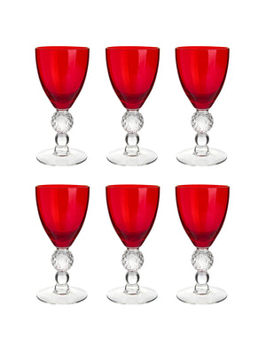  Vintage 1930s Morgantown Ruby Aperitif Glasses Weston Table 