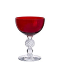 Vintage 1930s Morgantown Ruby Cocktail Coupes Weston Table