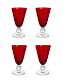 Vintage 1930s Morgantown Ruby Iced Tea Glasses Weston Table