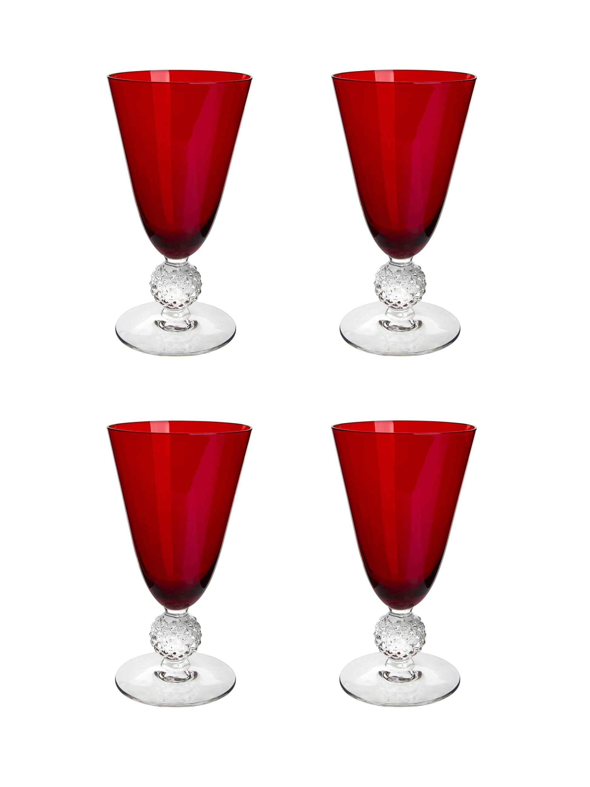 Vintage 1930s Morgantown Ruby Iced Tea Glasses Weston Table