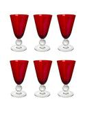 Vintage 1930s Morgantown Ruby Iced Tea Glasses Weston Table