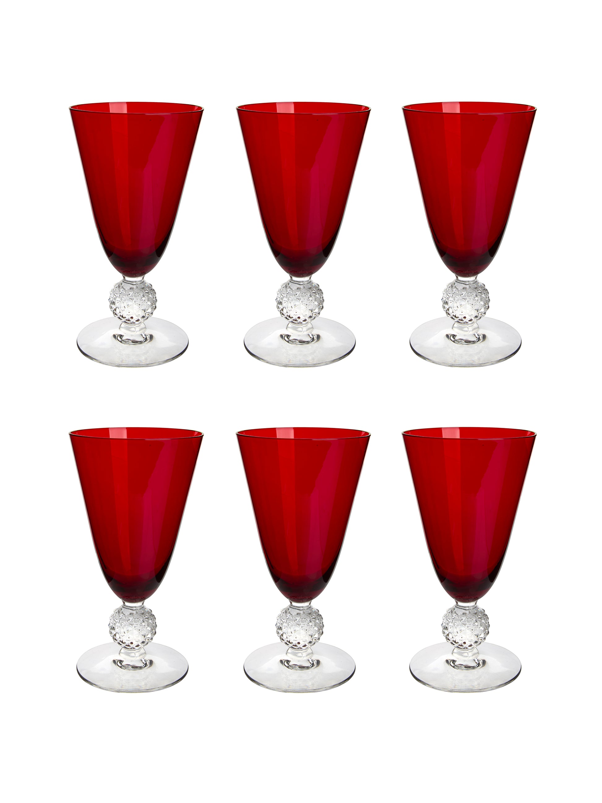 Vintage 1930s Morgantown Ruby Iced Tea Glasses Weston Table