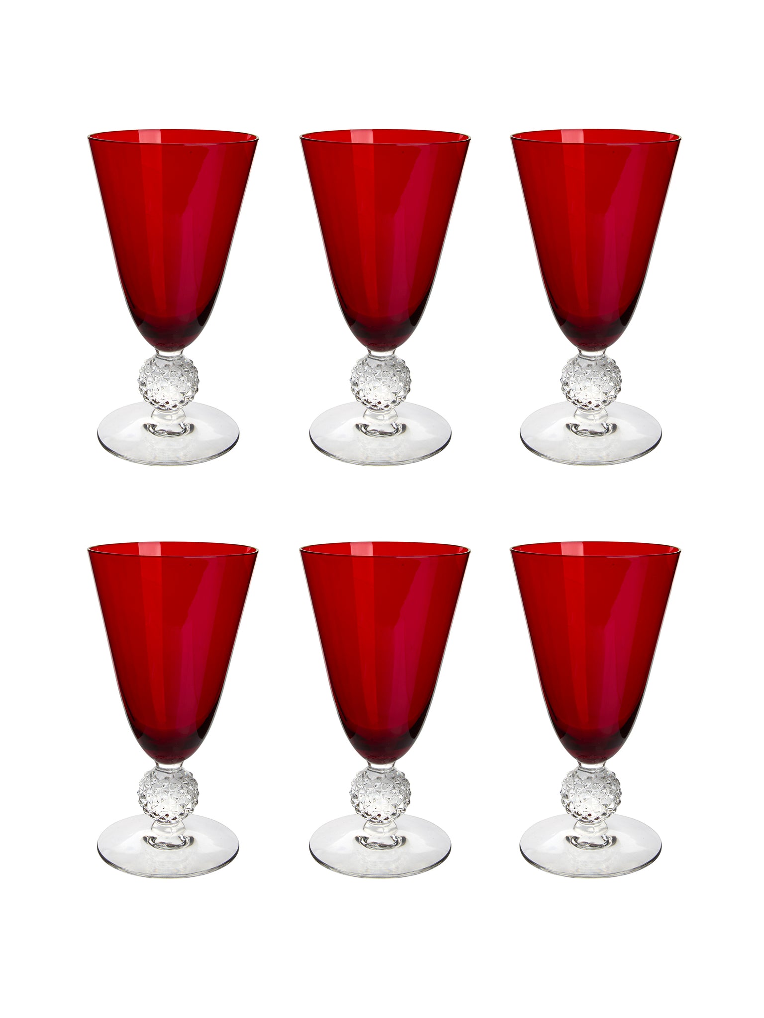 Vintage 1930s Morgantown Ruby Iced Tea Glasses Weston Table