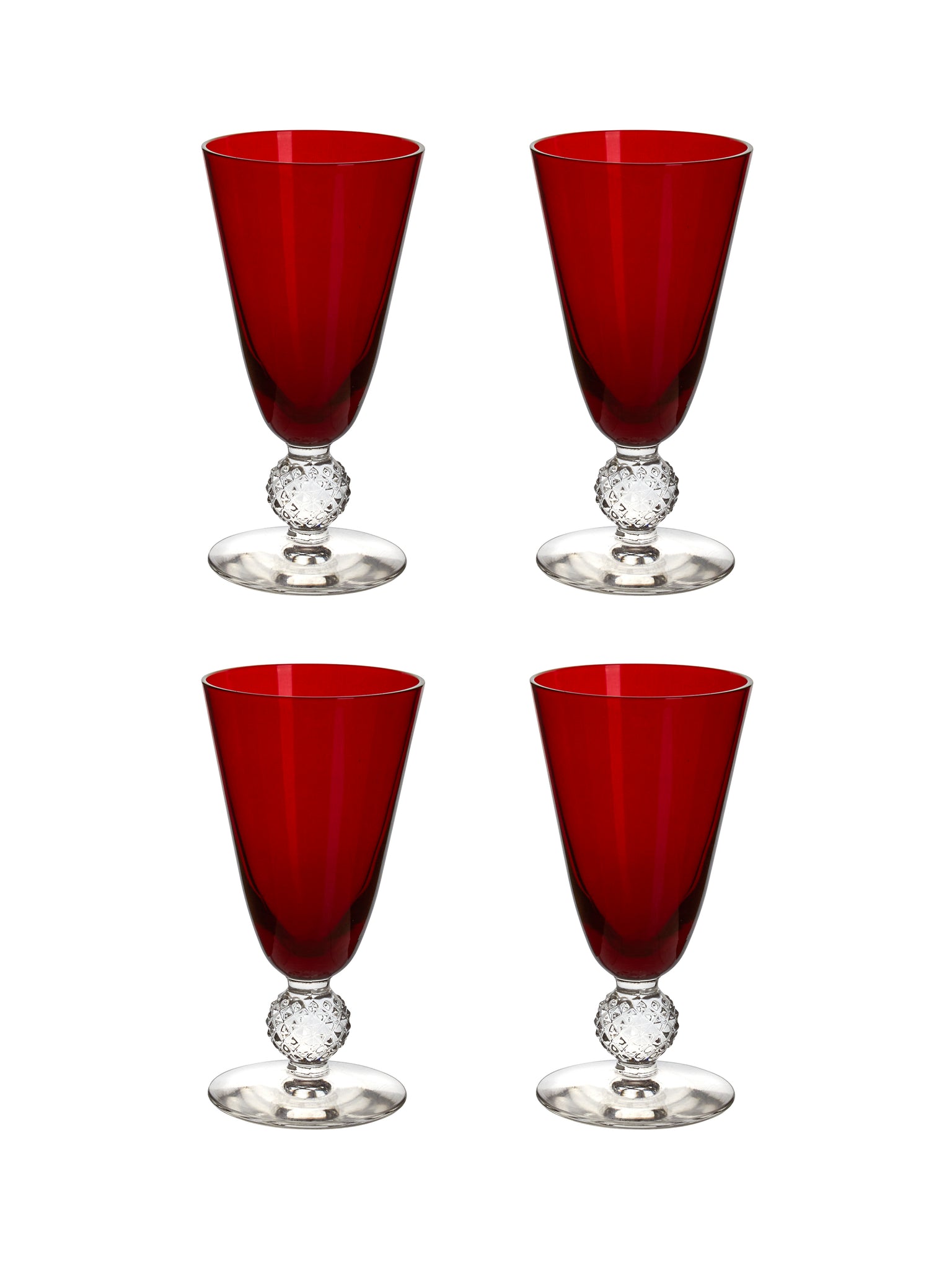 Vintage 1930s Morgantown Ruby Small Tumblers Weston Table