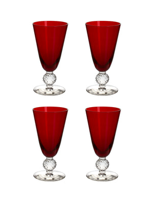  Vintage 1930s Morgantown Ruby Small Tumblers Weston Table 