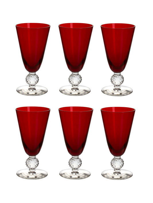 Vintage 1930s Morgantown Ruby Small Tumblers Weston Table