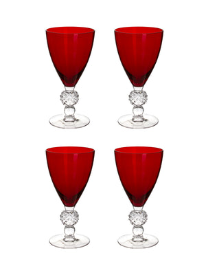  Vintage 1930s Morgantown Ruby Wine Glasses Weston Table 