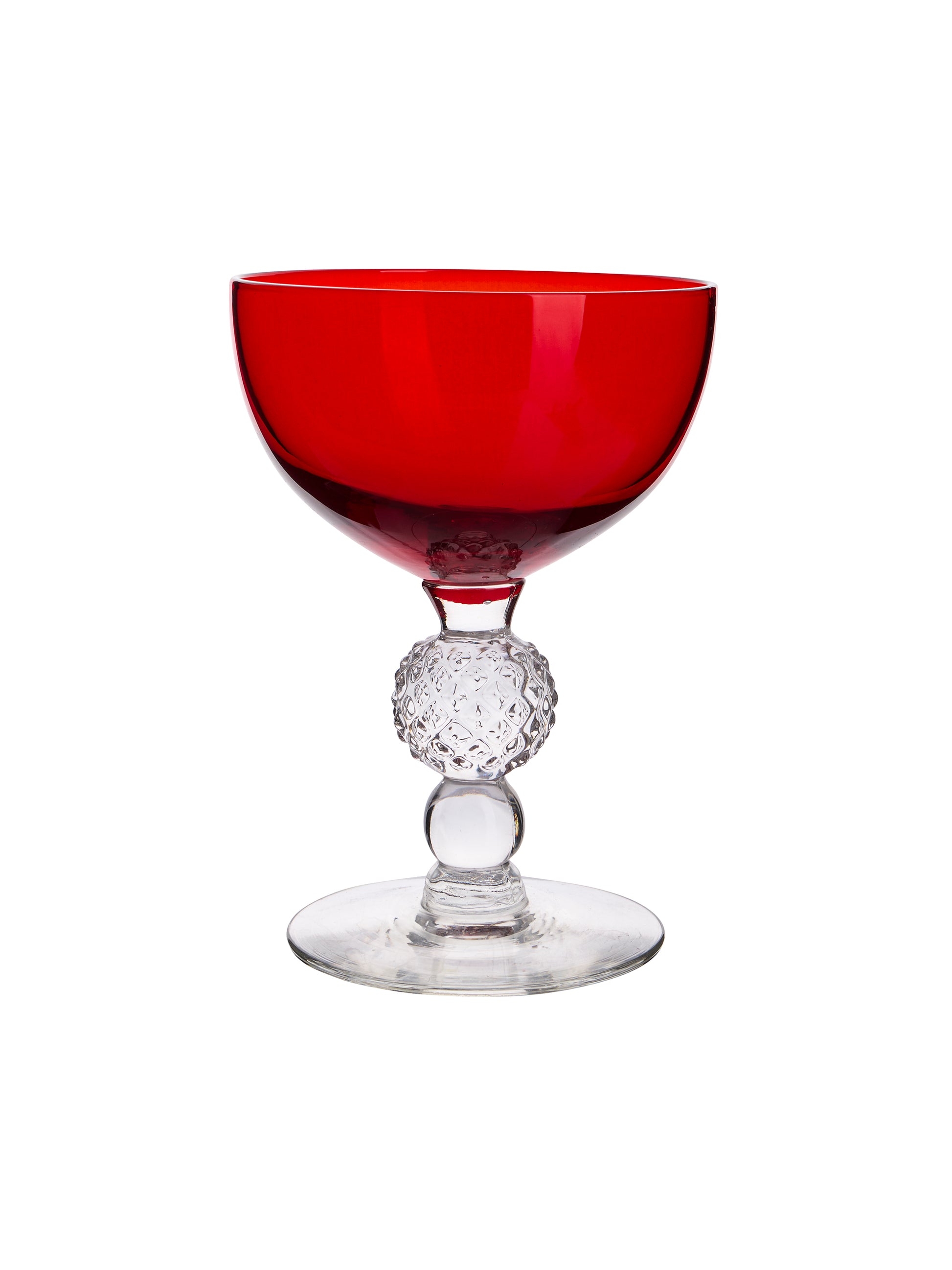 Vintage 1930s Morgantown Spanish Red Cocktail Glasses Weston Table