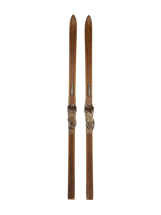 Vintage 1930s Norwegian Splitkein Skis Weston Table
