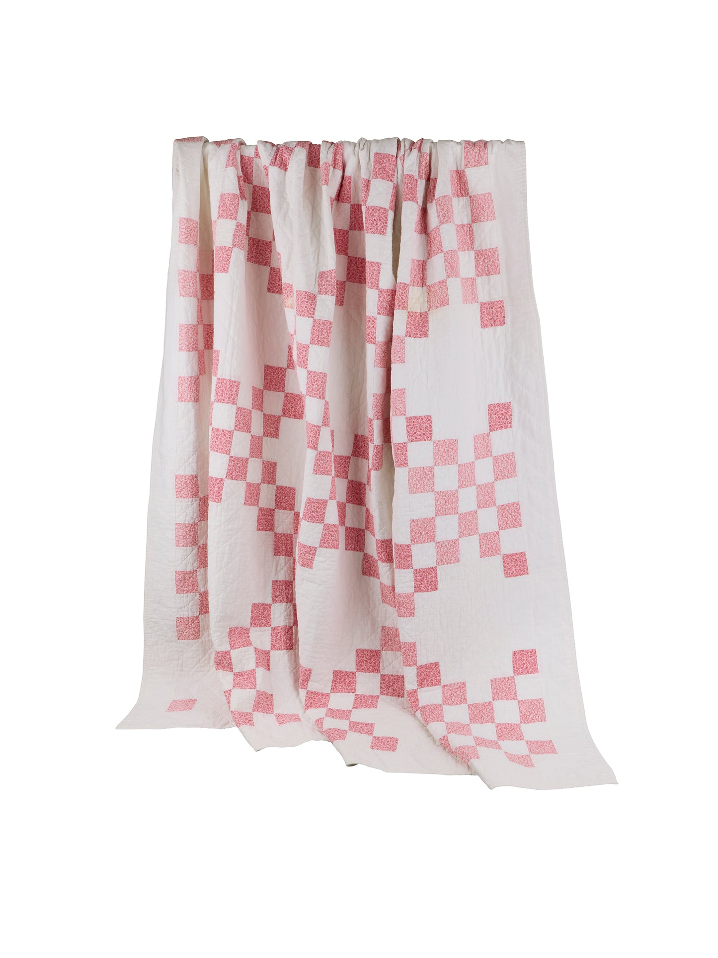 Vintage 1930s Pink Flower Quilt Weston Table