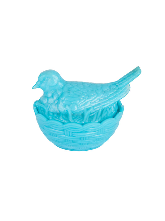 Vintage 1930s Portieux Vallerysthal Bird On Nest Dish Weston Table