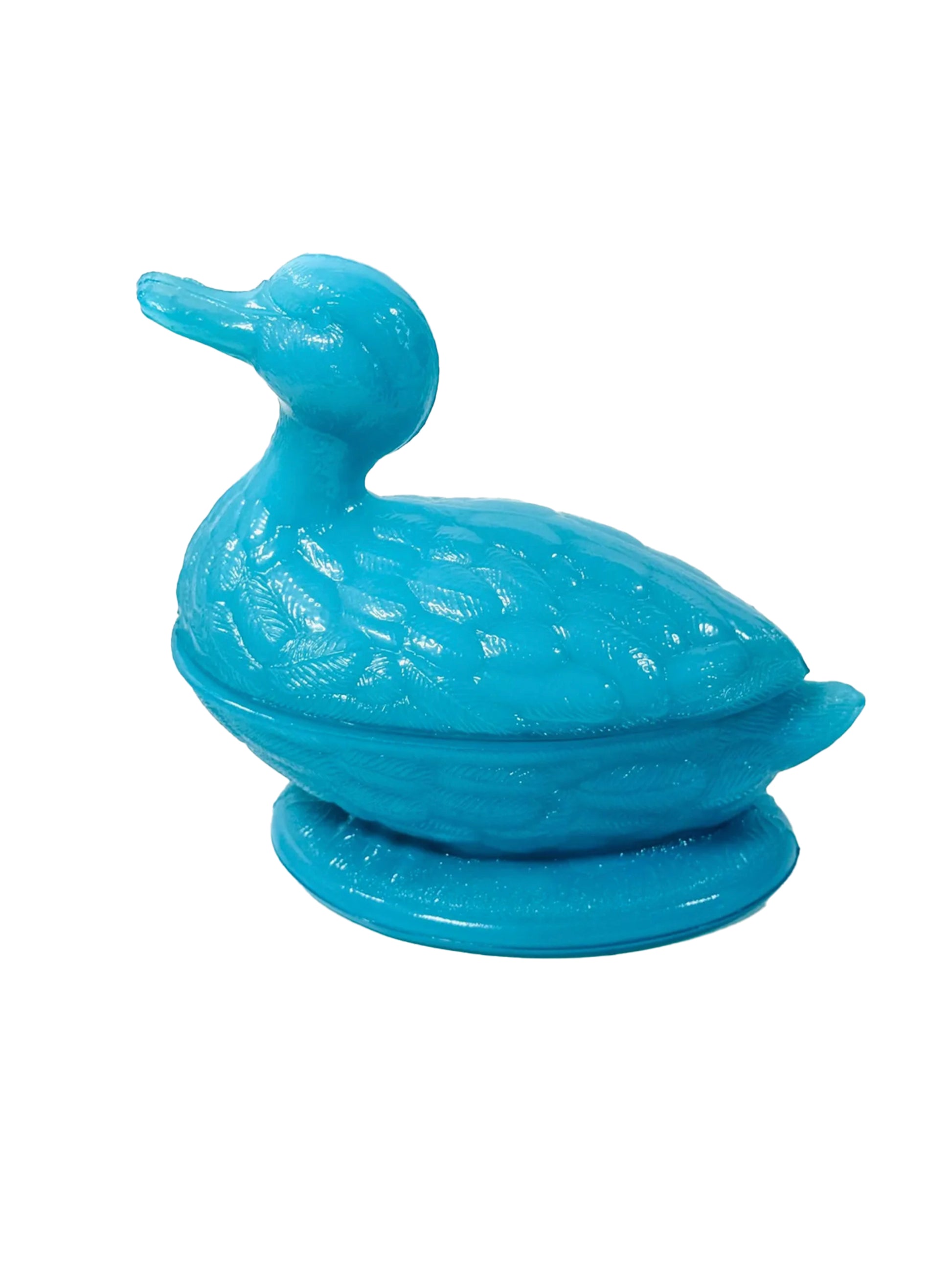 Vintage 1930s Portieux Vallerysthal Duck Lidded Dish Weston Table