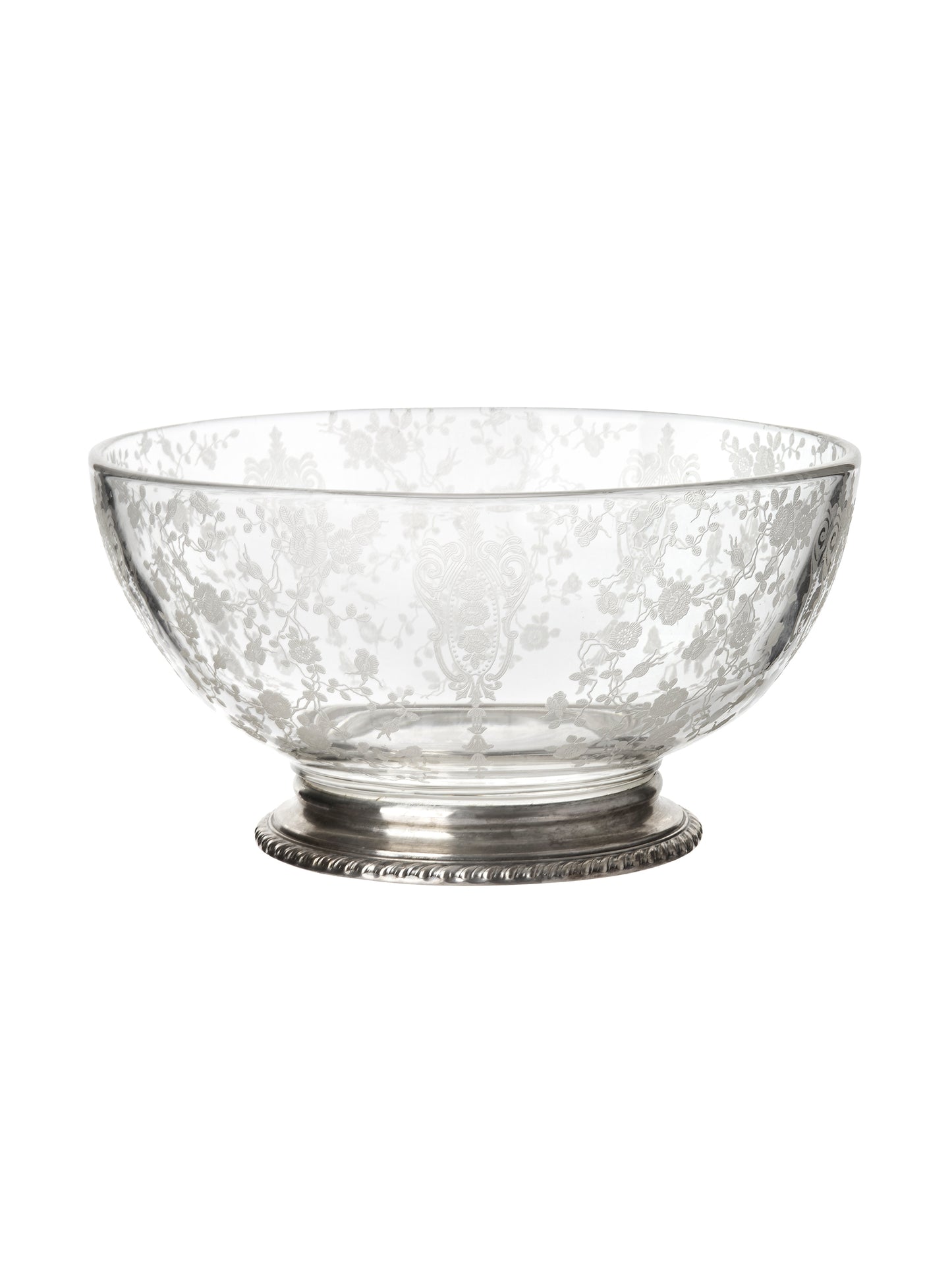 Vintage 1930s Rose Point Cambridge Wallace Sterling Silver Base Bowl Weston Table