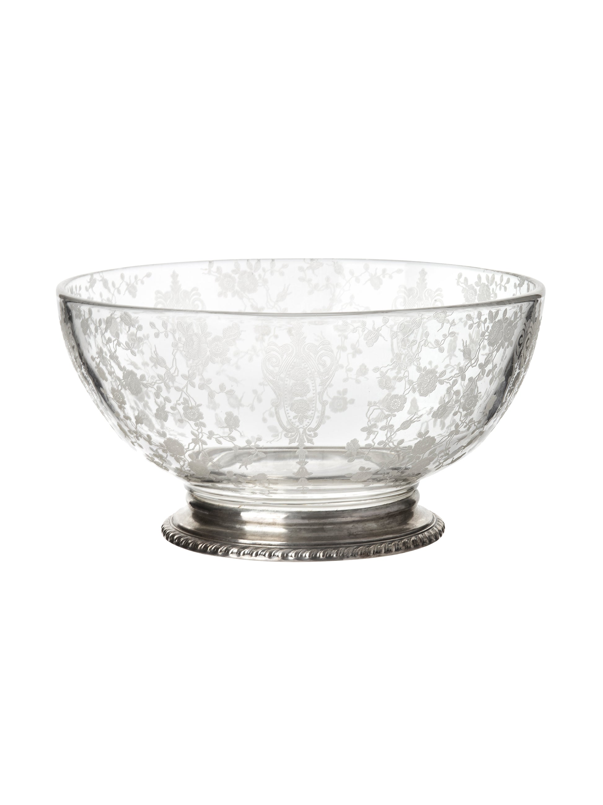 Vintage 1930s Rose Point Cambridge Wallace Sterling Silver Base Bowl Weston Table