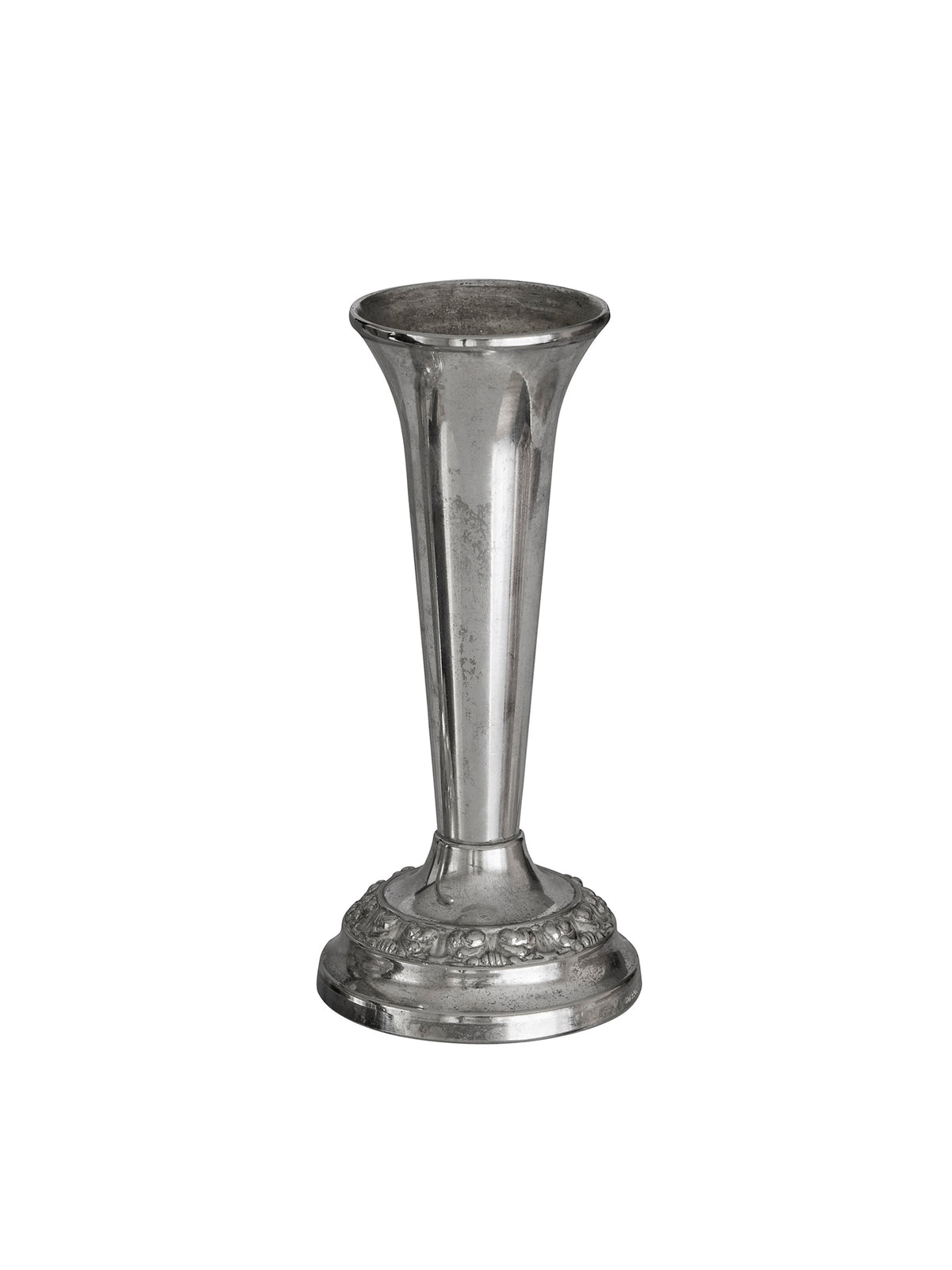 Vintage 1930s Silver Plate Rose Candlestick Flower Frog Weston Table