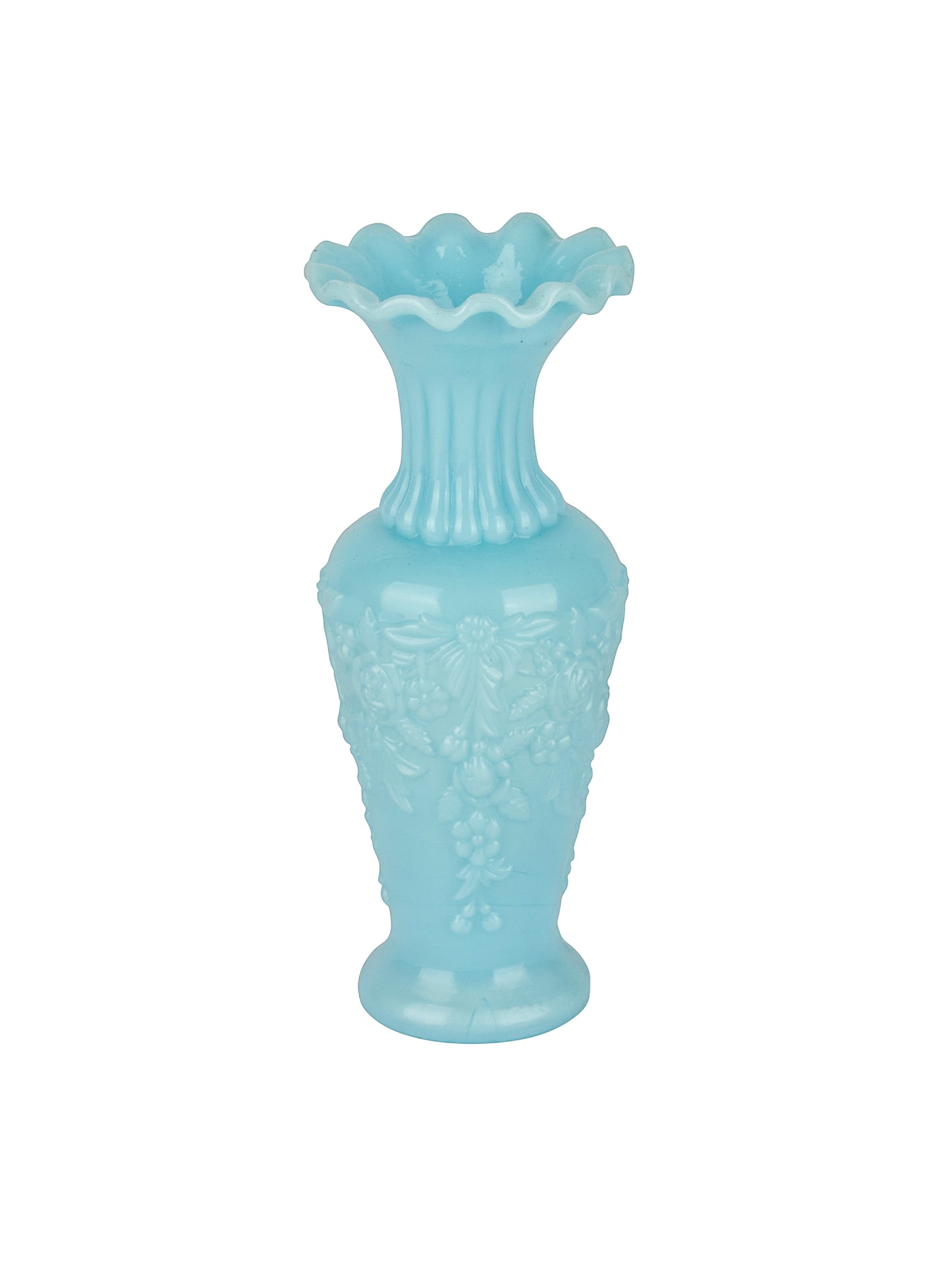 Vintage 1930s Vallerysthal Portieux Opaline Bud Vase Weston Table