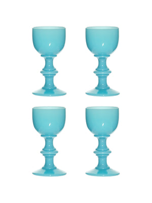  Vintage 1930s Vallerysthal Portieux Opaline Liqueur Glasses Weston Table 