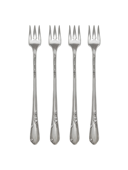 Vintage 1936 Meadowbrook Silver Plate Oyster Forks Weston Table