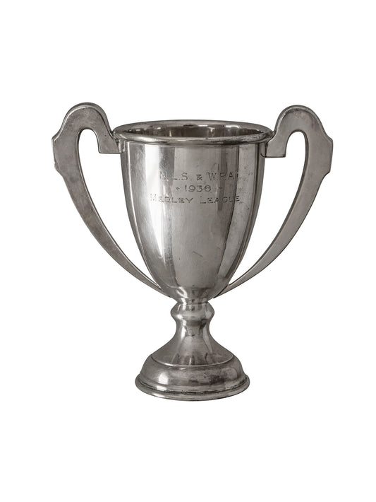 Vintage 1936 Silver Plate Medley League Trophy Weston Table