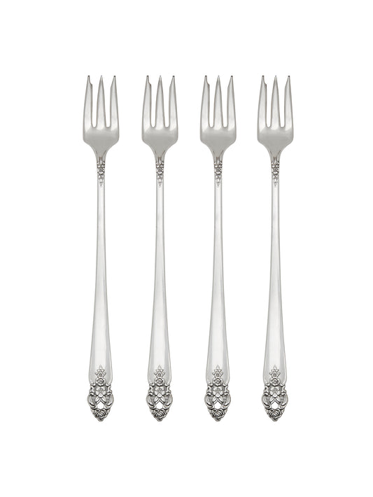 Vintage 1937 Holmes Edwards Lovely Lady Oyster Forks Set of Six Weston Table