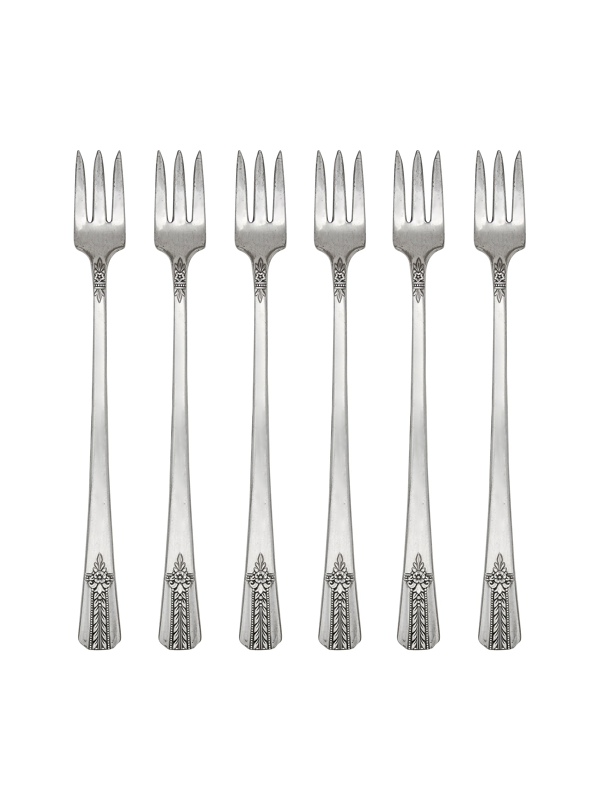 Vintage Mid Century Inox HH Wood Long Handled Forks | Flatware ...