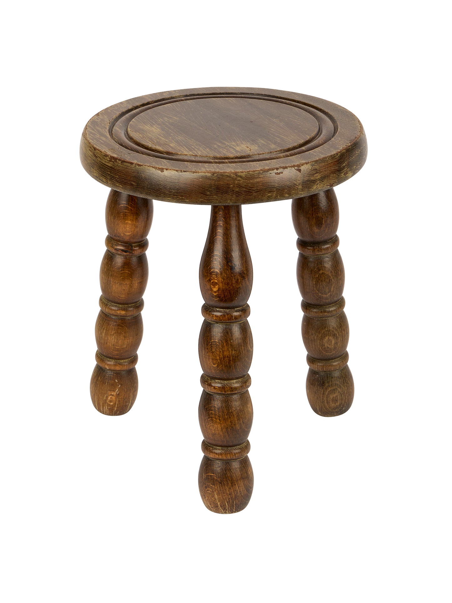 Vintage 1940s Bobbin Legged Milking Stool Four Weston Table