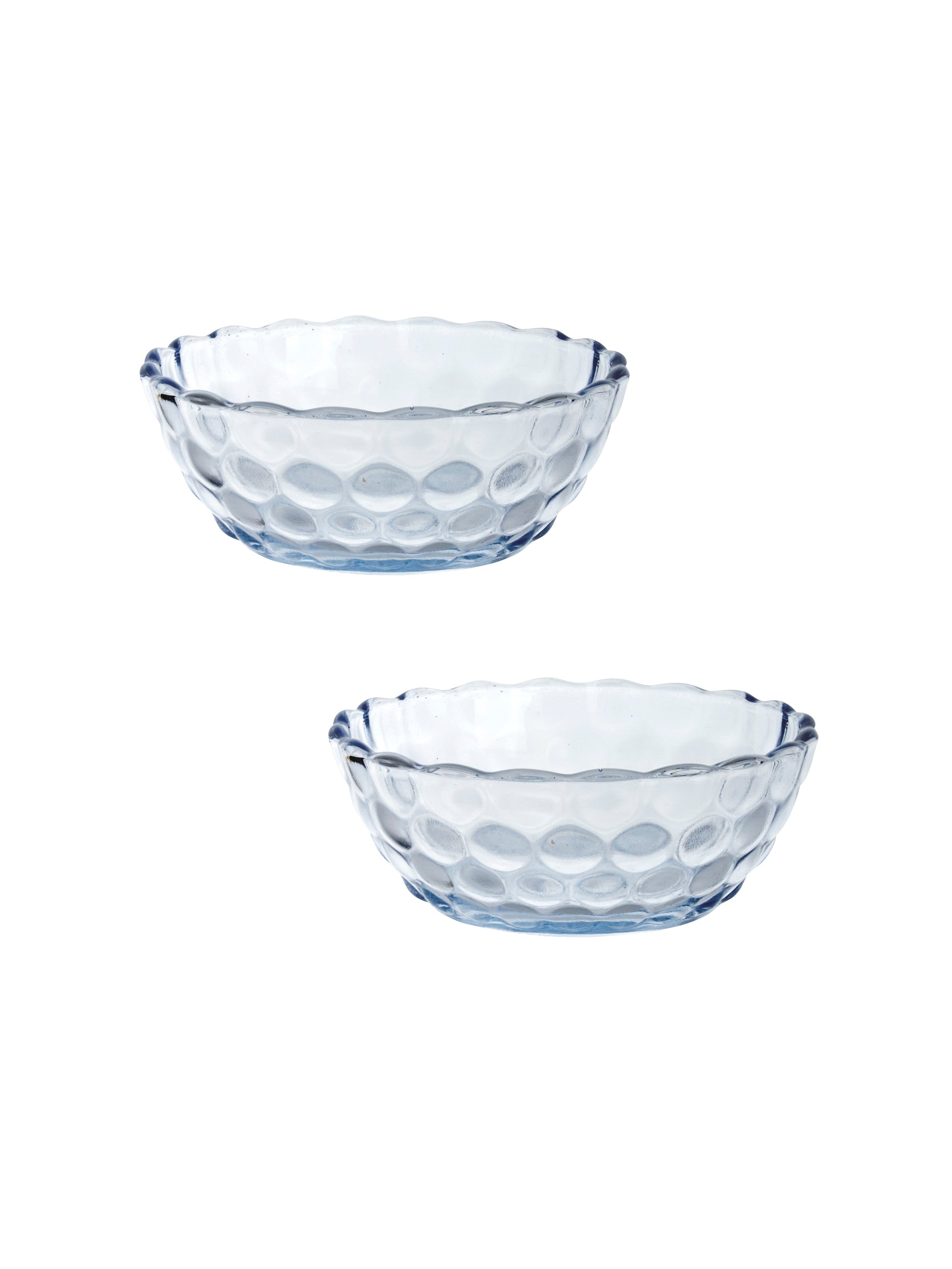 Vintage 1940s Bubble Blue Small Bowls Weston Table