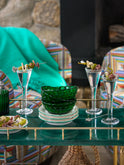 Vintage 1940s Bubble Green Berry Bowls Weston Table