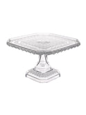 Vintage 1940s Clear Glass Cake Stand Weston Table